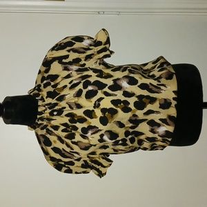 Short sleeve animal print Shein